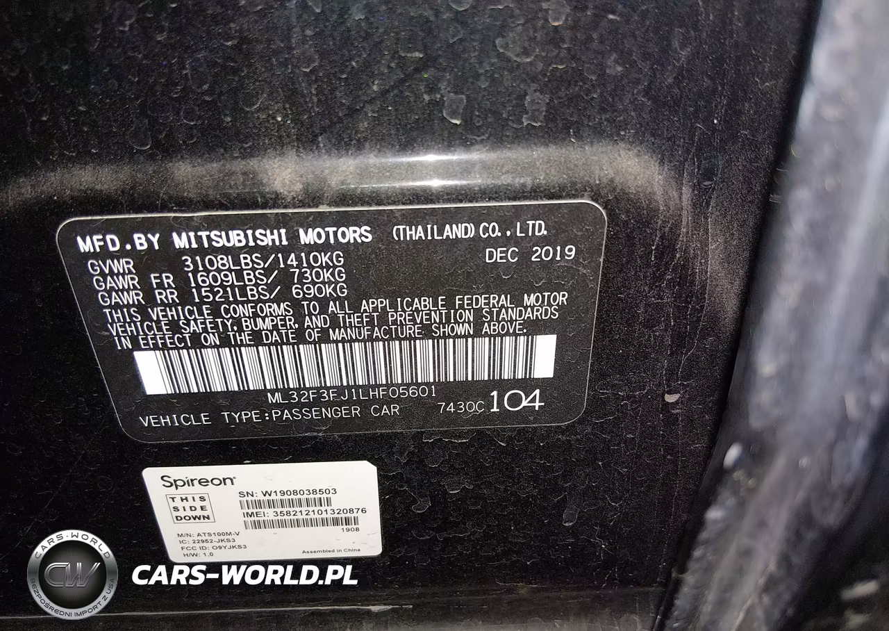 2020 Mitsubishi Mirage G4 Es VIN:ML32F3FJ1LHF05601 - 9