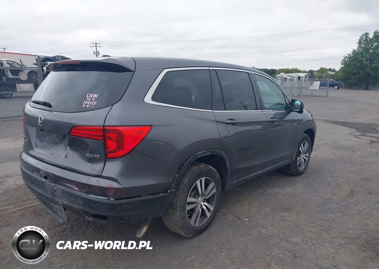 2017 Honda Pilot Ex-L VIN:5FNYF6H50HB072026 - 4