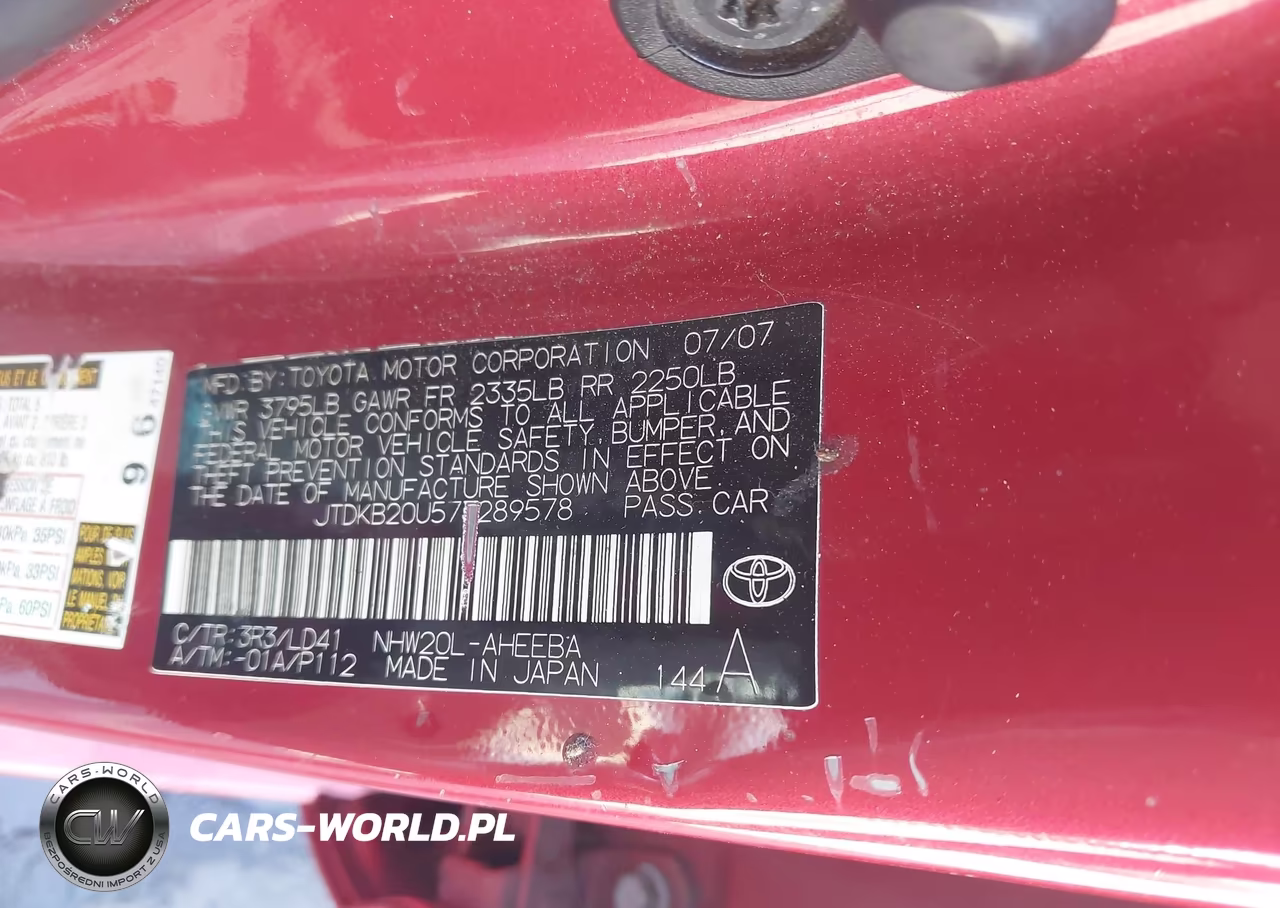 2007 Toyota Prius Touring VIN:JTDKB20U573289578 - 9