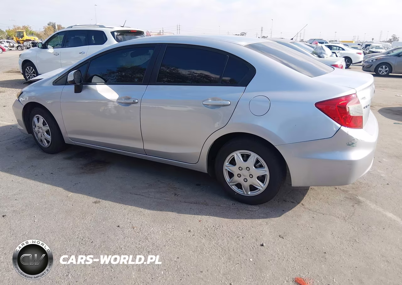 2012 Honda Civic Lx VIN:2HGFB2F55CH600842 - 3