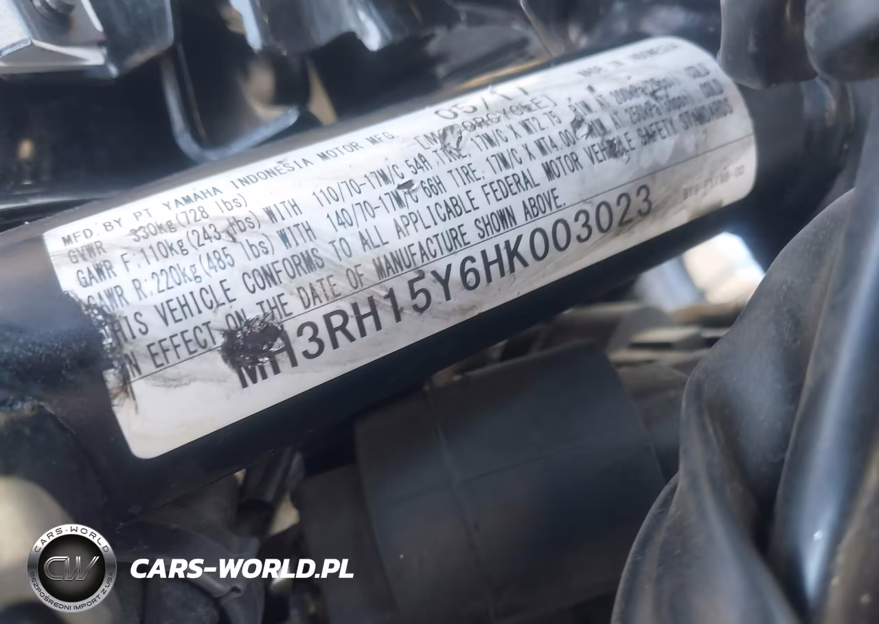 2017 Yamaha Yzfr3 A VIN:MH3RH15Y6HK003023 - 10