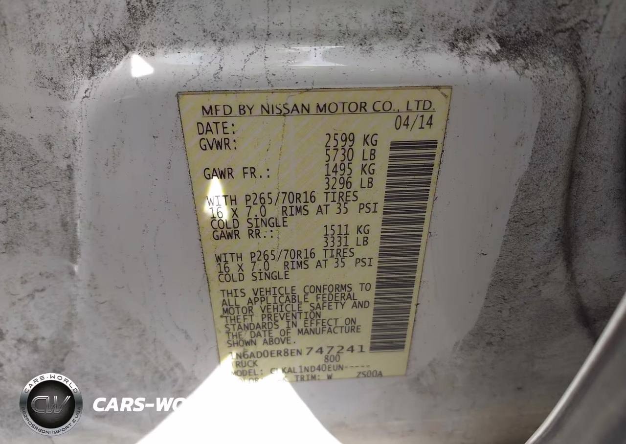 2014 Nissan Frontier S VIN:1N6AD0ER8EN747241 - 9