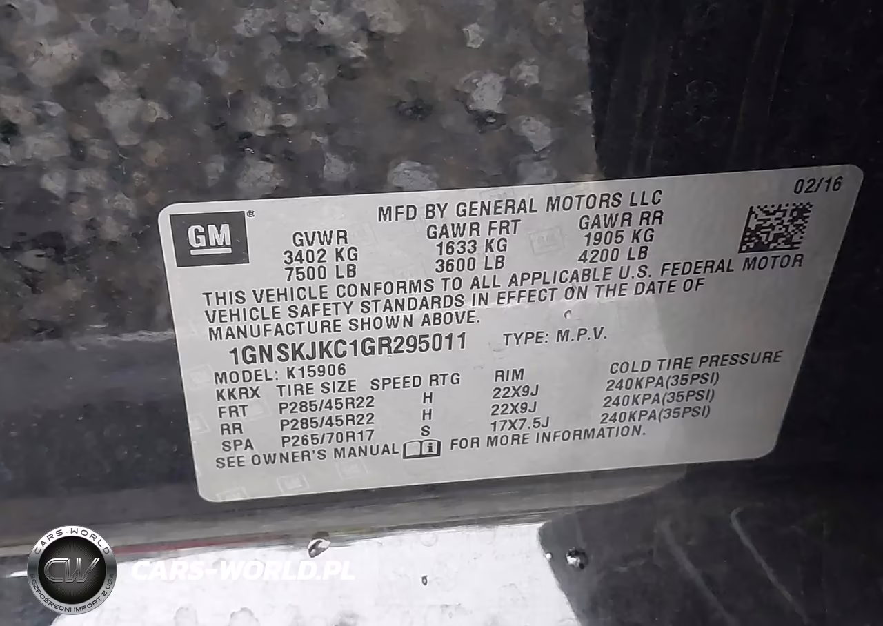 2016 Chevrolet Suburban Ltz VIN:1GNSKJKC1GR295011 - 9