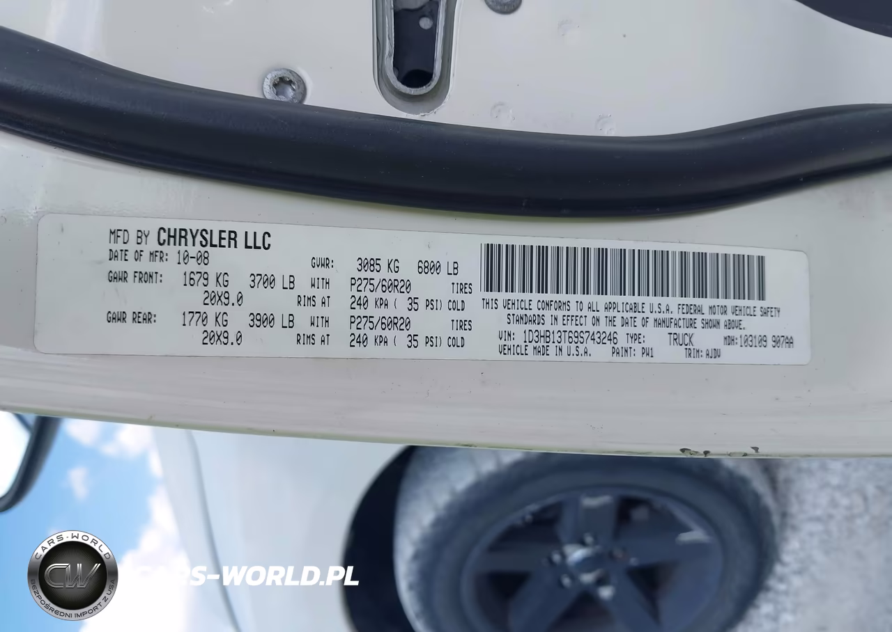 2009 Dodge Ram 1500 Slt-Sport-Trx VIN:1D3HB13T69S743246 - 9
