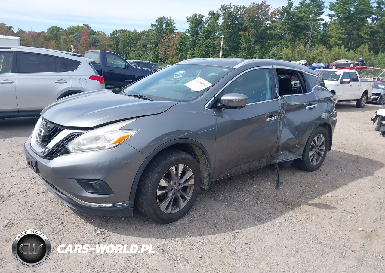 2016 Nissan Murano Sl VIN:5N1AZ2MH3GN168472 - 2