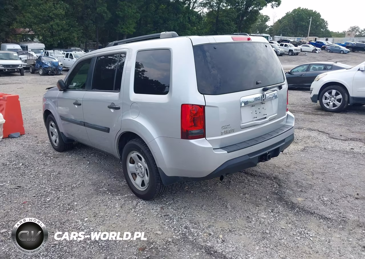 2013 Honda Pilot Lx VIN:5FNYF3H28DB042609 - 3