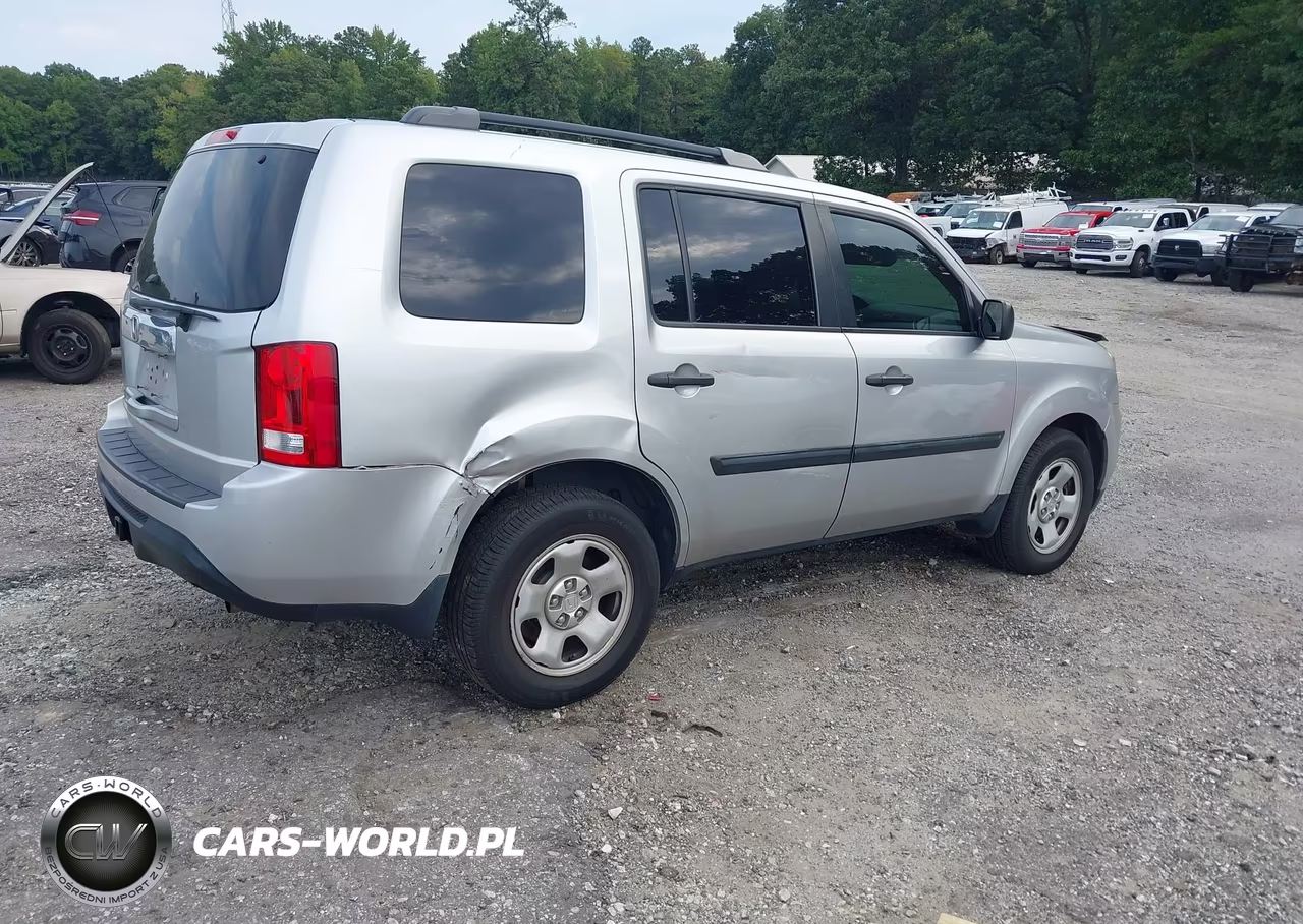 2013 Honda Pilot Lx VIN:5FNYF3H28DB042609 - 4