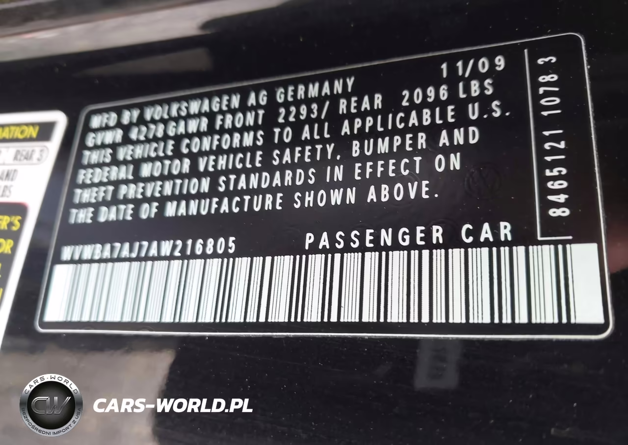 2010 Volkswagen Golf 2-Door VIN:WVWBA7AJ7AW216805 - 9