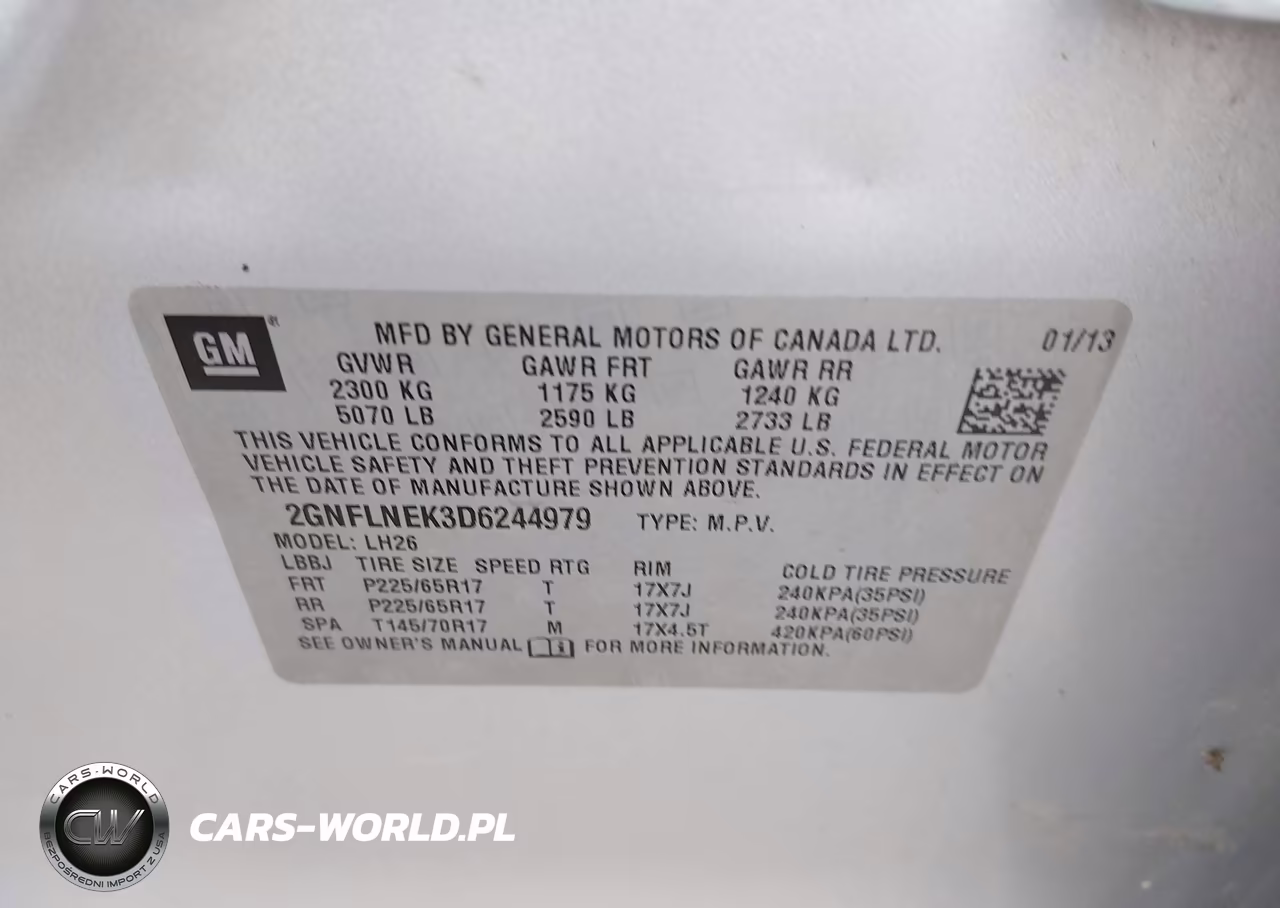 2013 Chevrolet Equinox 2Lt VIN:2GNFLNEK3D6244979 - 9