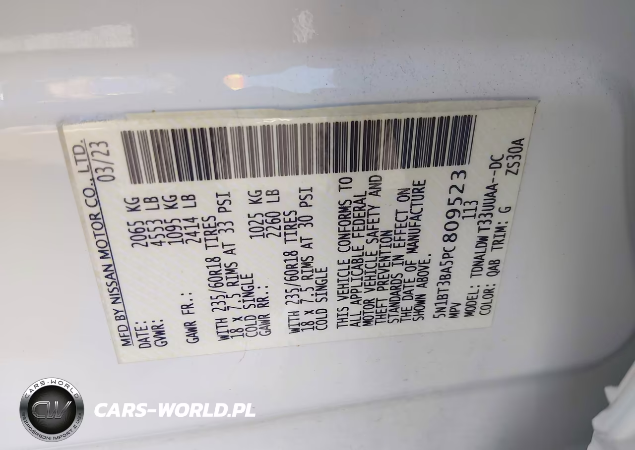 2023 Nissan Rogue Sv Fwd VIN:5N1BT3BA5PC809523 - 9