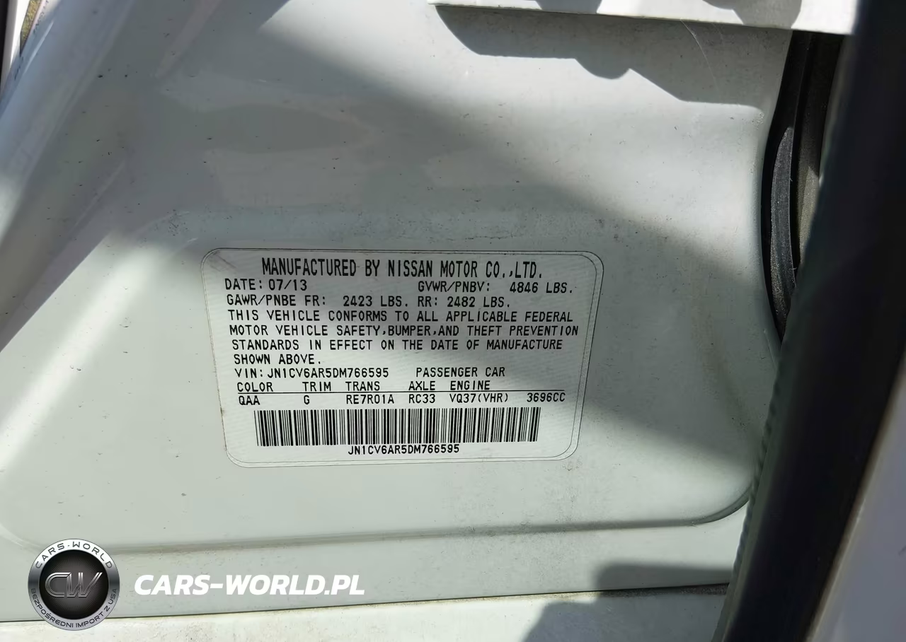 2013 Infiniti G37 Sedan X VIN:JN1CV6AR5DM766595 - 9