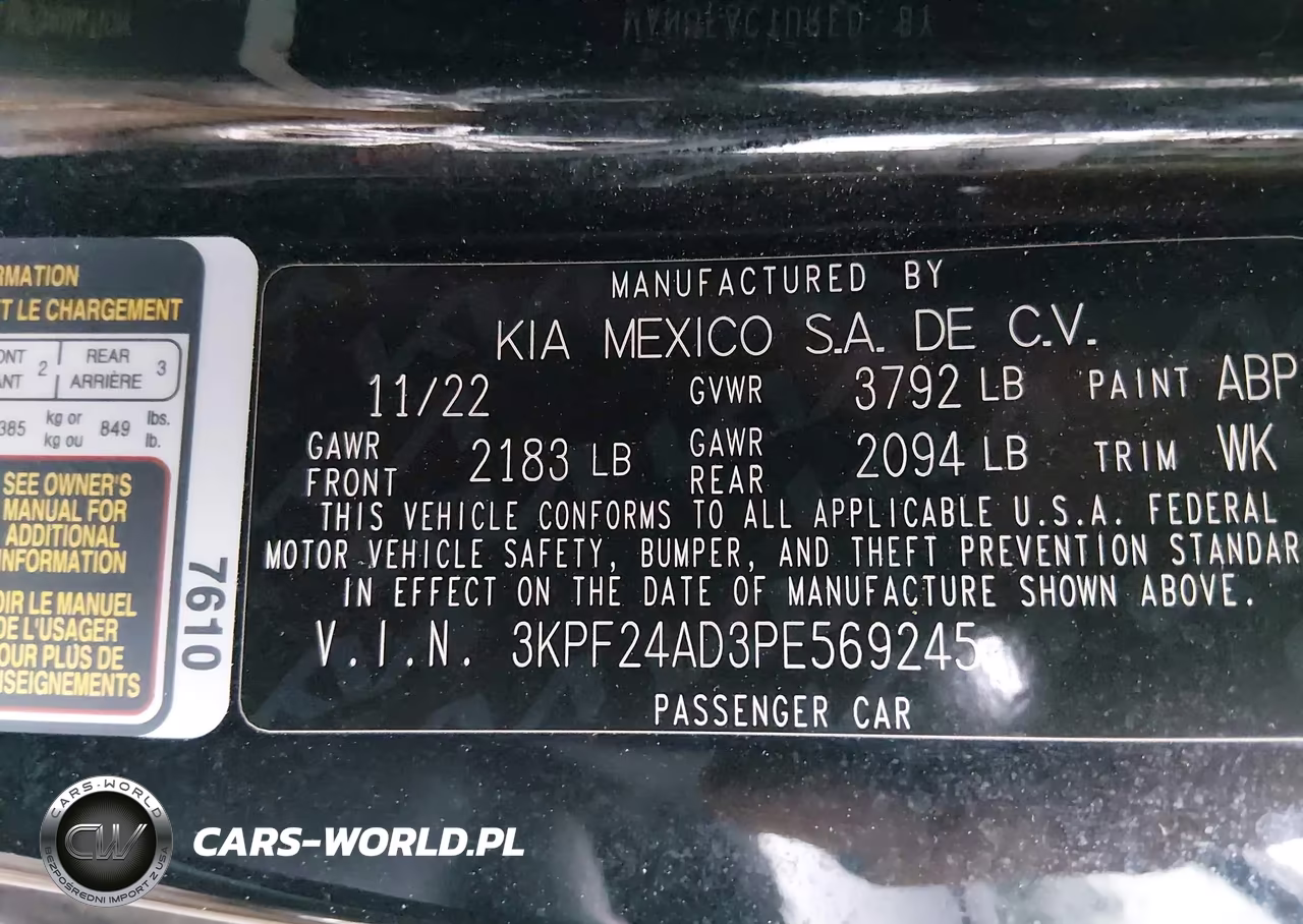 2023 Kia Forte Lxs VIN:3KPF24AD3PE569245 - 9