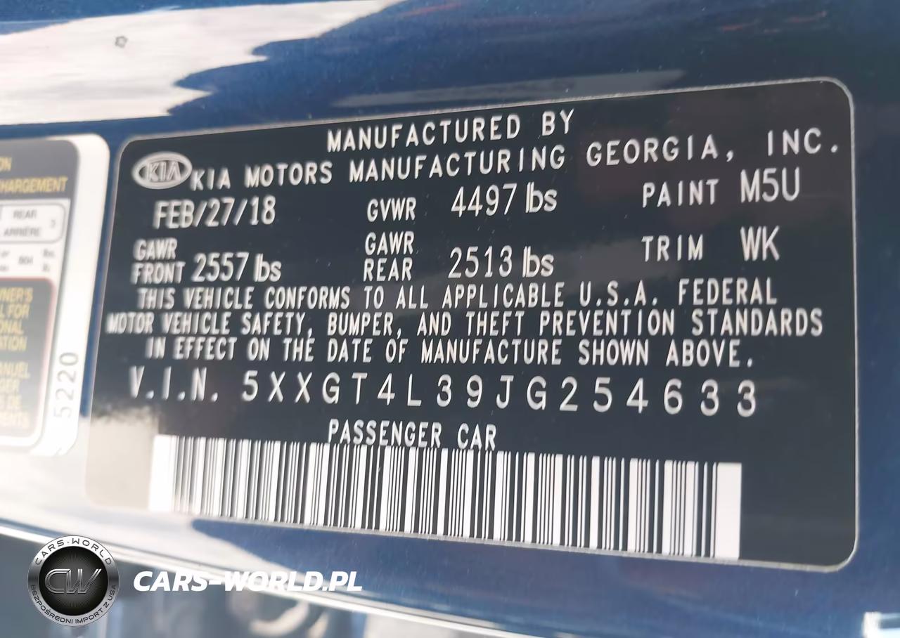 2018 Kia Optima Lx VIN:5XXGT4L39JG254633 - 9