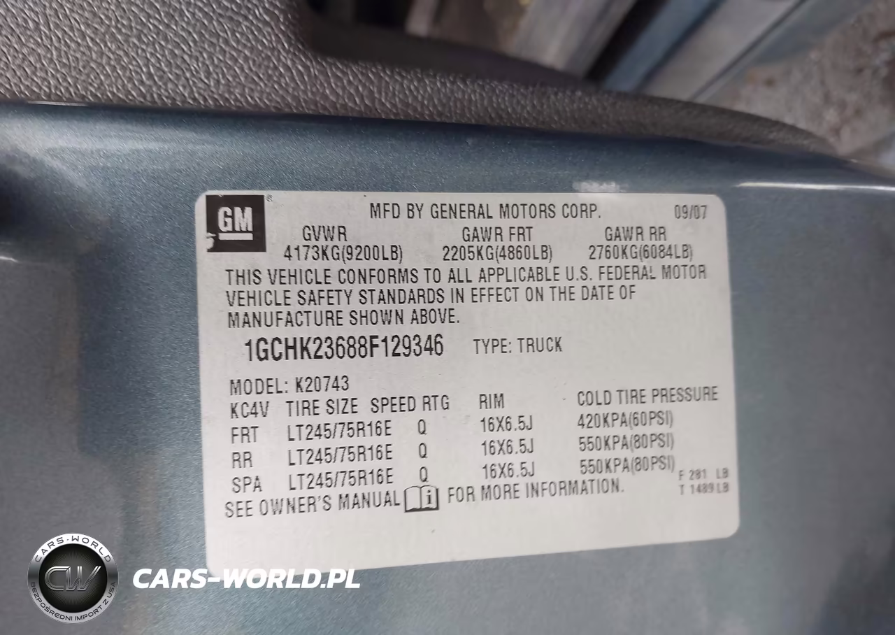 2008 Chevrolet Silverado 2500Hd Lt1 VIN:1GCHK23688F129346 - 9