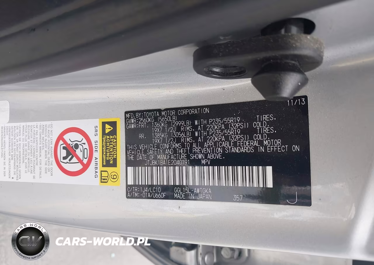 2014 Lexus Rx 350 VIN:JTJBK1BA1E2040191 - 9