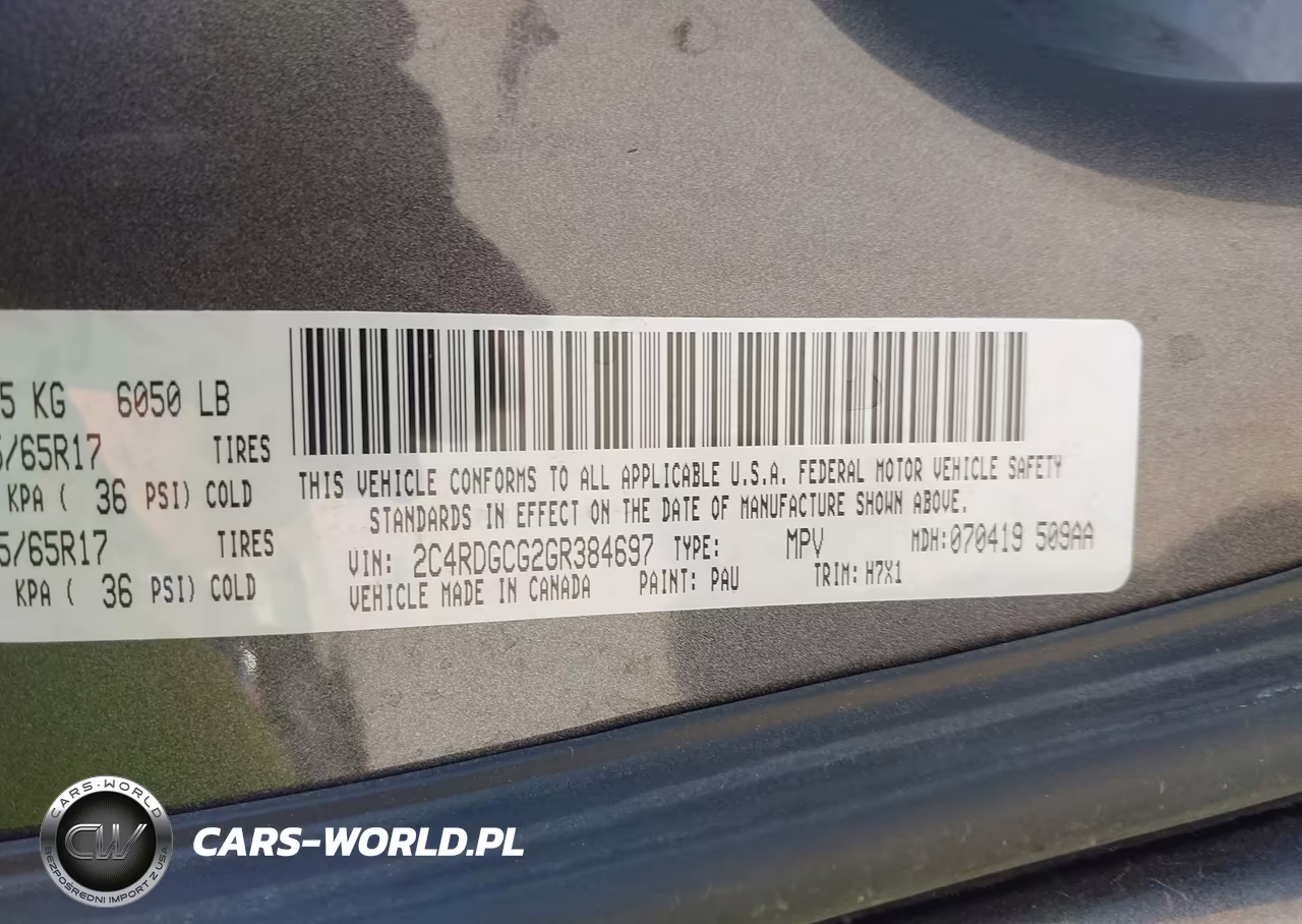 2016 Dodge Grand Caravan Sxt VIN:2C4RDGCG2GR384697 - 9