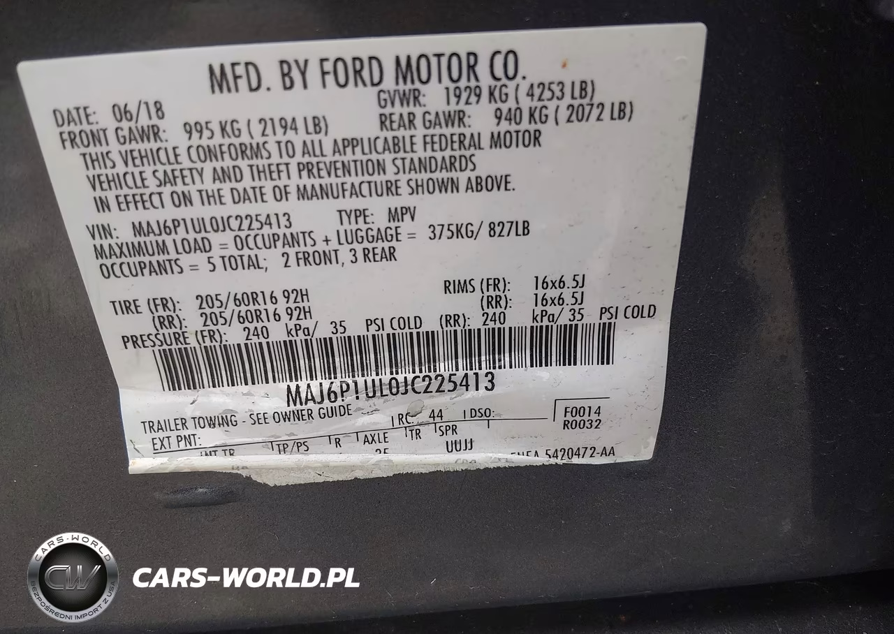 2018 Ford Ecosport Se VIN:MAJ6P1UL0JC225413 - 9