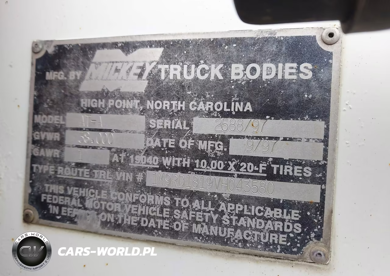 1997 Mickey Trailer VIN:1M9RD1819VH043580 - 9