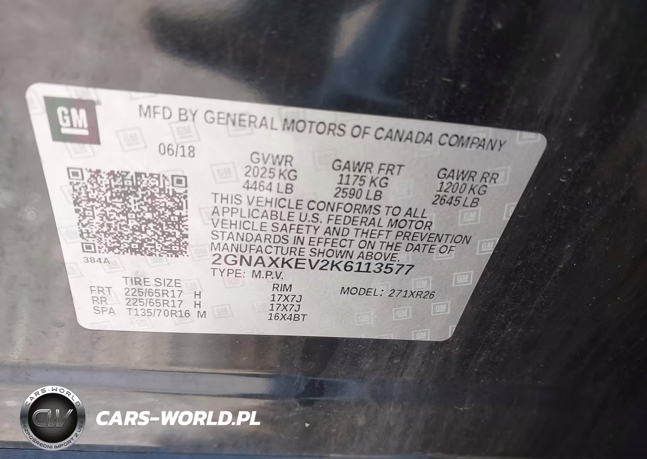 2019 Chevrolet Equinox Lt VIN:2GNAXKEV2K6113577 - 9