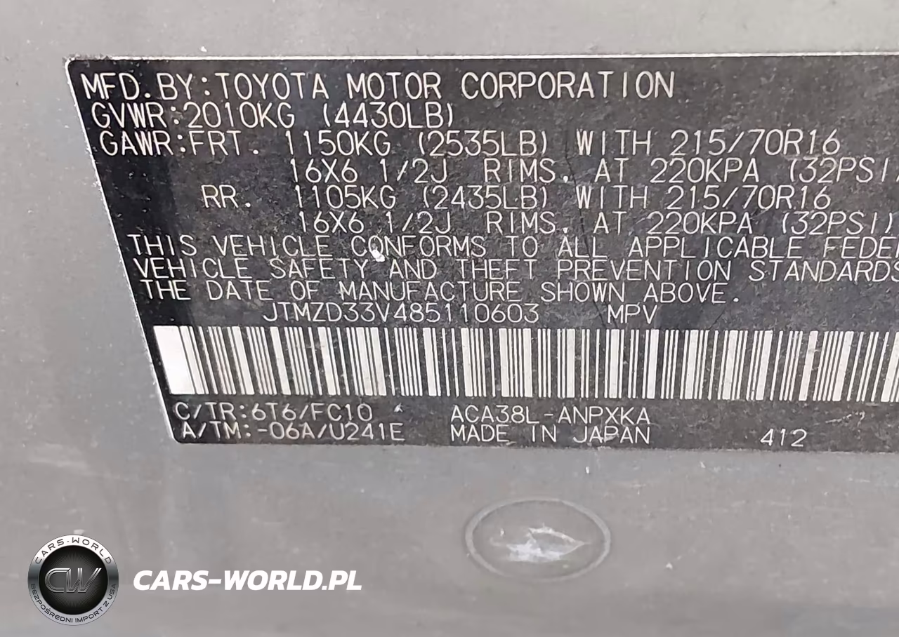 2008 Toyota Rav4 VIN:JTMZD33V485110603 - 9