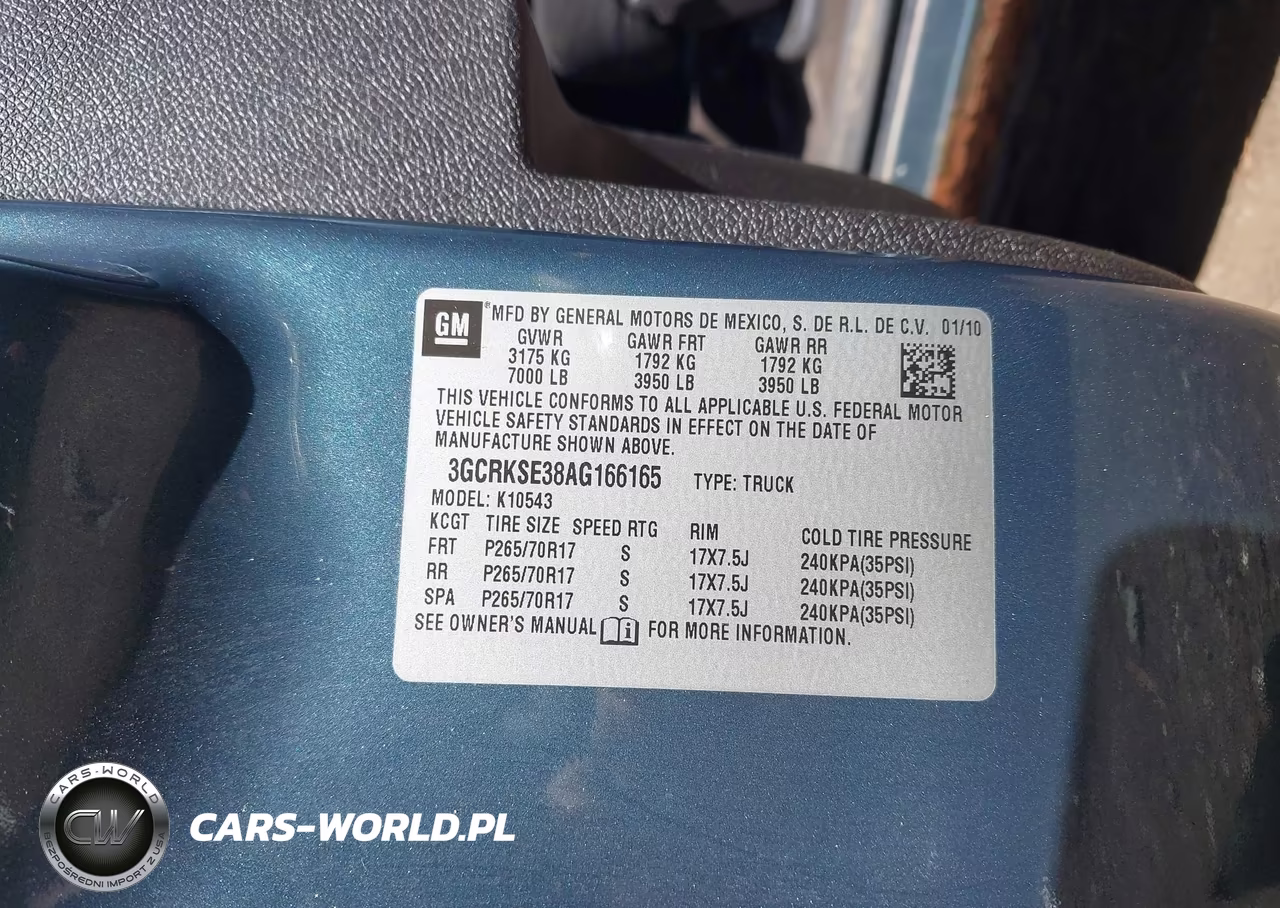 2010 Chevrolet Silverado 1500 Lt VIN:3GCRKSE38AG166165 - 9