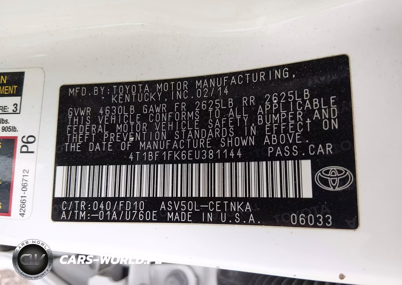2014 Toyota Camry Le VIN:4T1BF1FK6EU381144 - 9