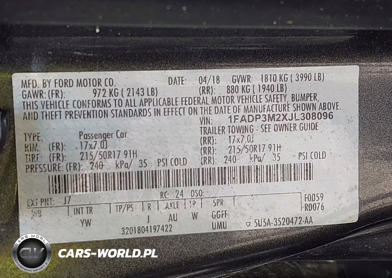 2018 Ford Focus Sel VIN:1FADP3M2XJL308096 - 9