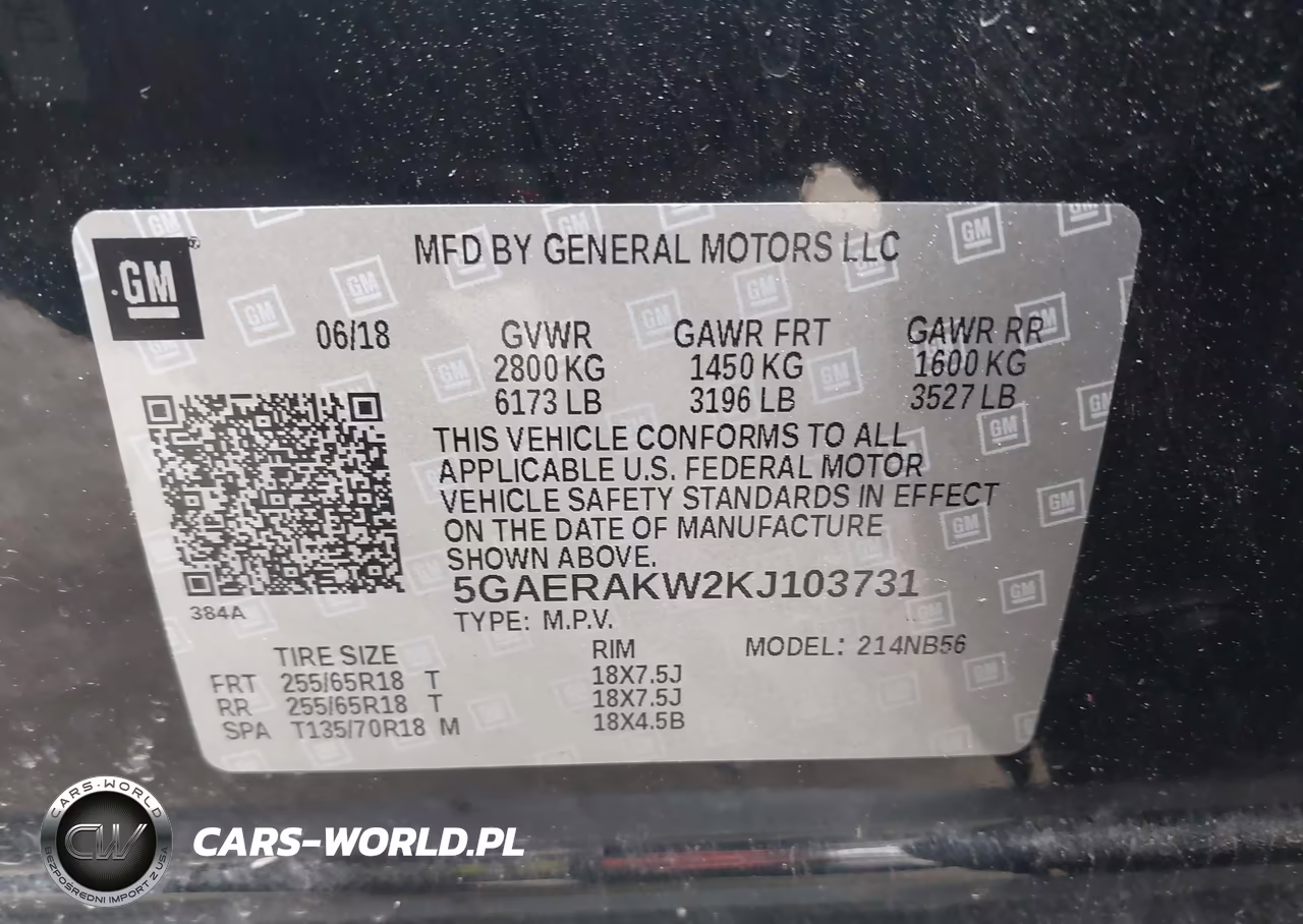 2019 Buick Enclave VIN:5GAERAKW2KJ103731 - 9