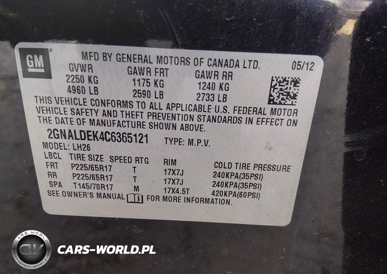 2012 Chevrolet Equinox 1Lt VIN:2GNALDEK4C6365121 - 9