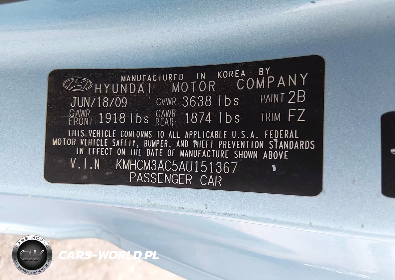 2010 Hyundai Accent Gs VIN:KMHCM3AC5AU151367 - 9