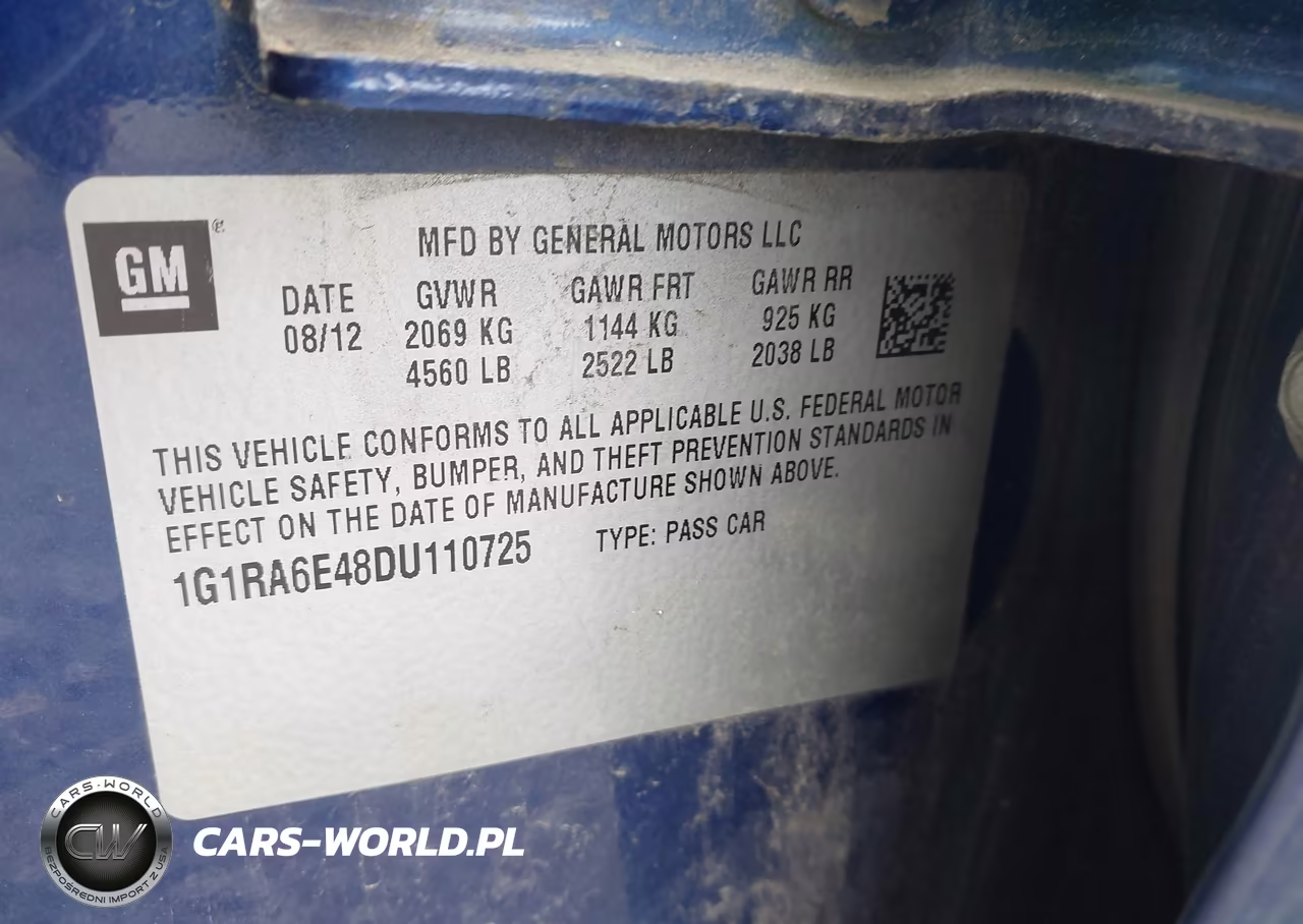 2013 Chevrolet Volt VIN:1G1RA6E48DU110725 - 9