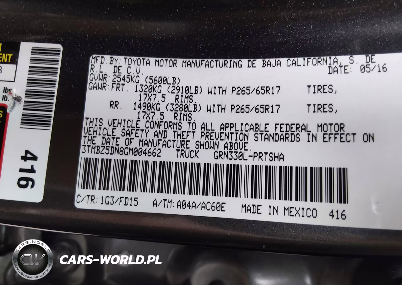 2016 Toyota Tacoma Trd Sport VIN:3TMBZ5DN8GM004662 - 18