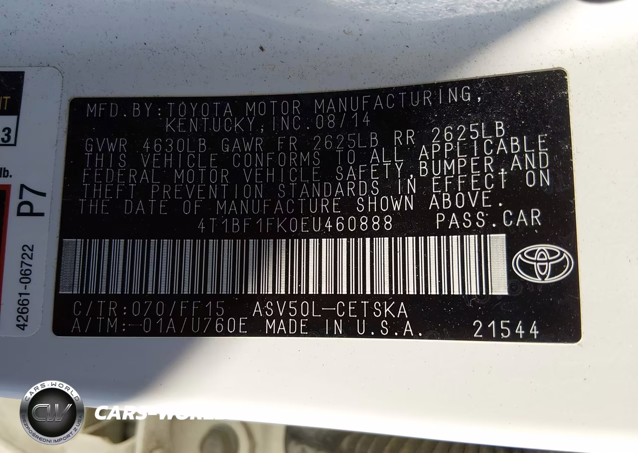 2014 Toyota Camry Se VIN:4T1BF1FK0EU460888 - 9