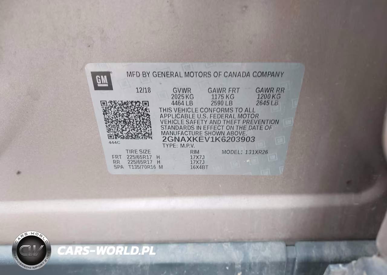 2019 Chevrolet Equinox Lt VIN:2GNAXKEV1K6203903 - 9