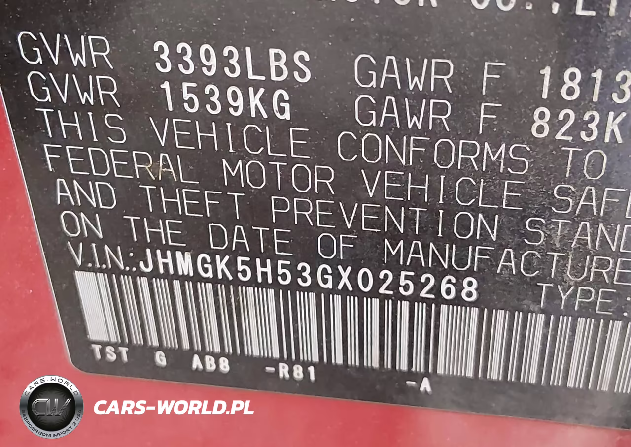 2016 Honda Fit Lx VIN:JHMGK5H53GX025268 - 9