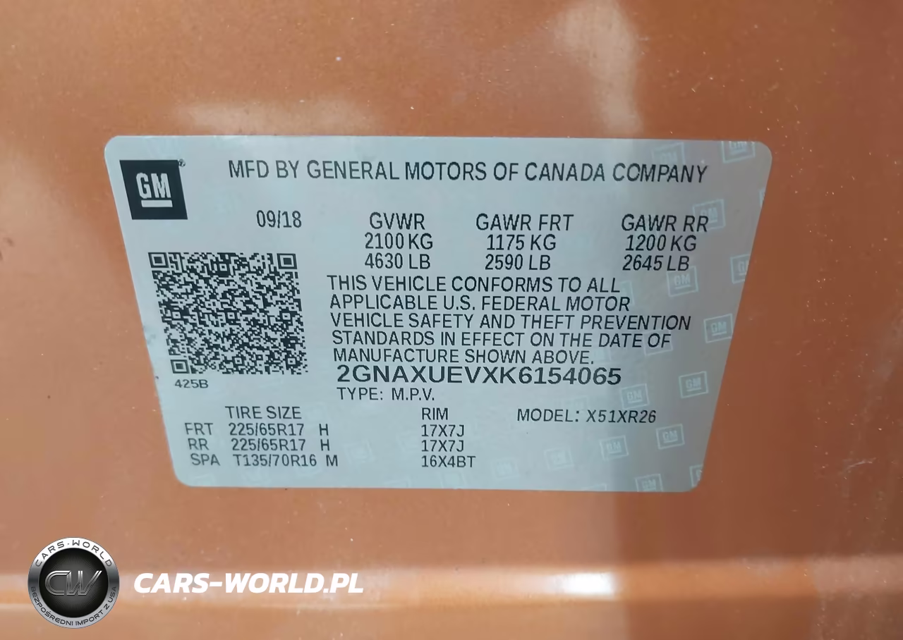 2019 Chevrolet Equinox Lt VIN:2GNAXUEVXK6154065 - 9