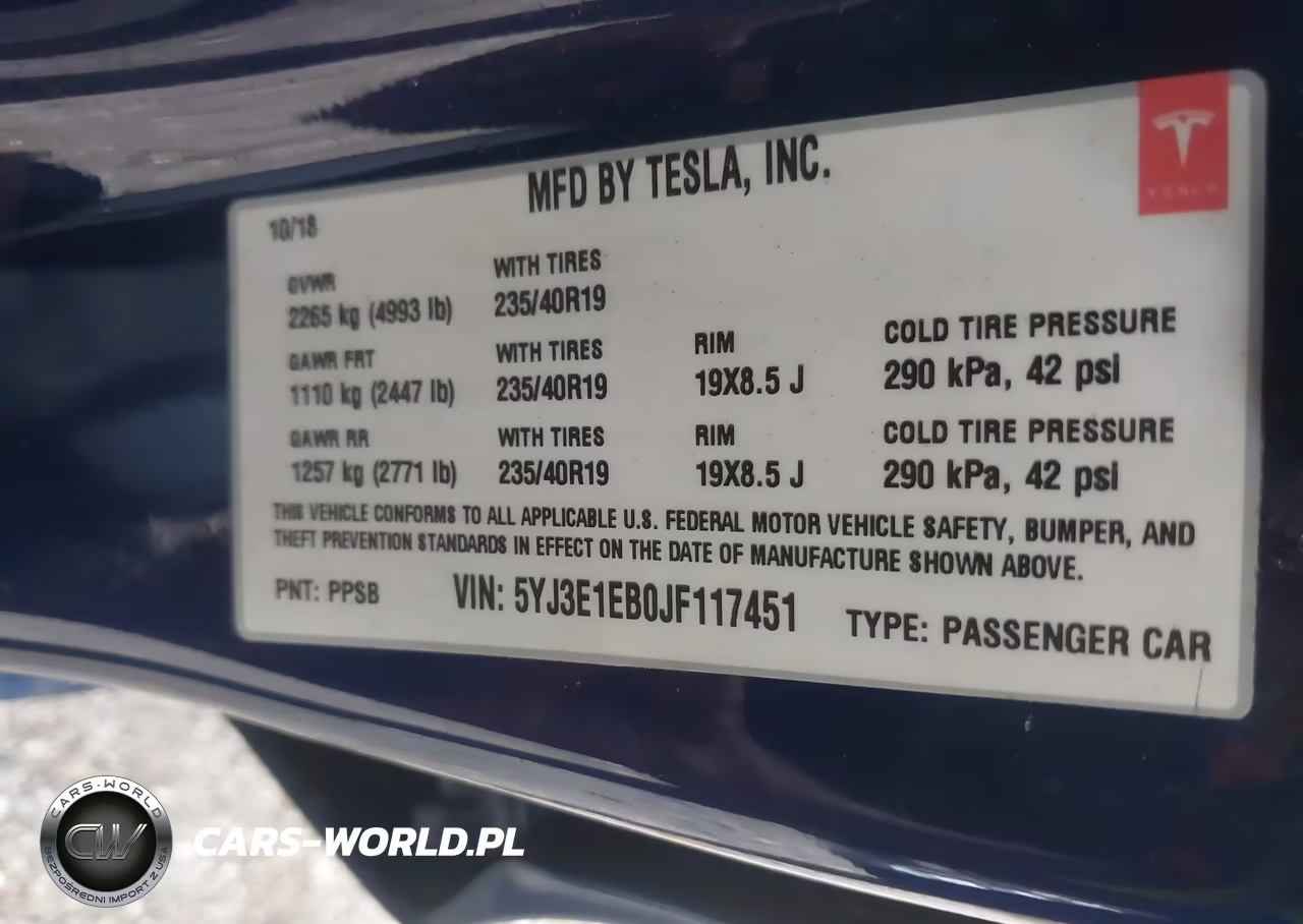 2018 Tesla Model 3 Long Range-Performance VIN:5YJ3E1EB0JF117451 - 9