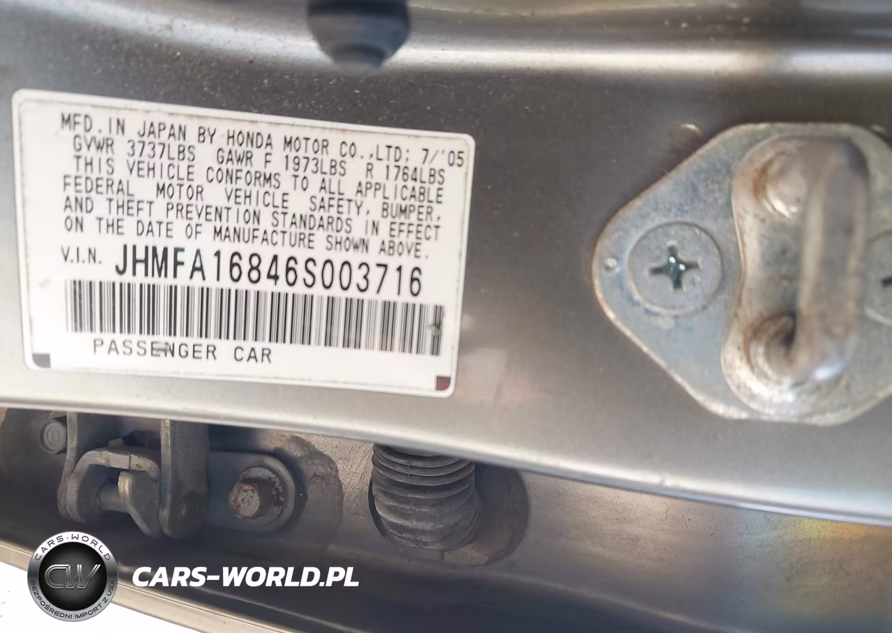2006 Honda Civic Ex VIN:JHMFA16846S003716 - 9