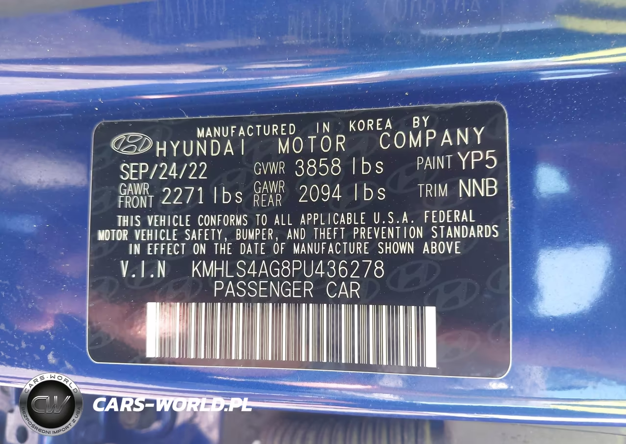 2023 Hyundai Elantra Sel VIN:KMHLS4AG8PU436278 - 9