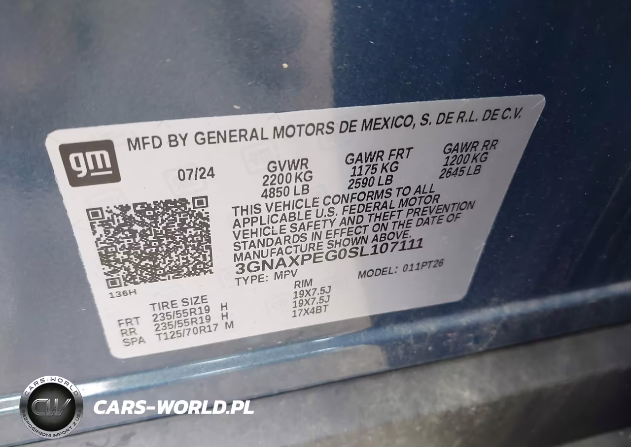 2025 Chevrolet Equinox Awd Lt VIN:3GNAXPEG0SL107111 - 9