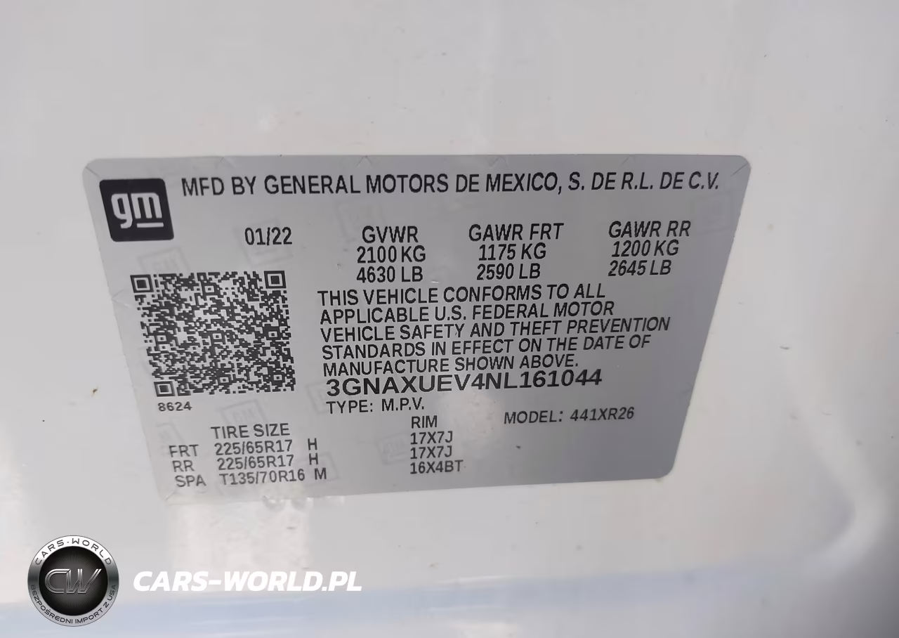 2022 Chevrolet Equinox Awd Lt VIN:3GNAXUEV4NL161044 - 9