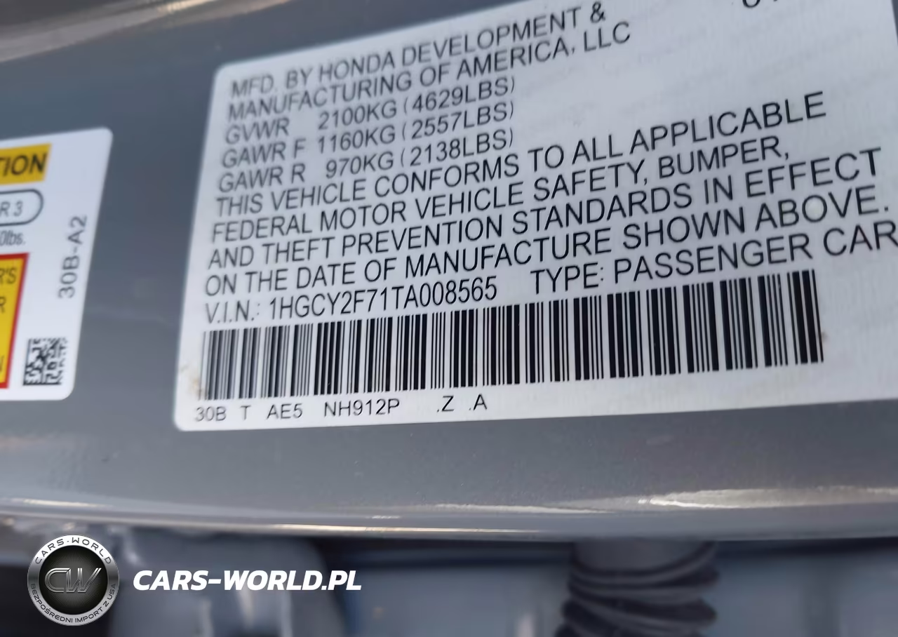 2026 Honda Accord Hybrid Sport-L VIN:1HGCY2F71TA008565 - 9