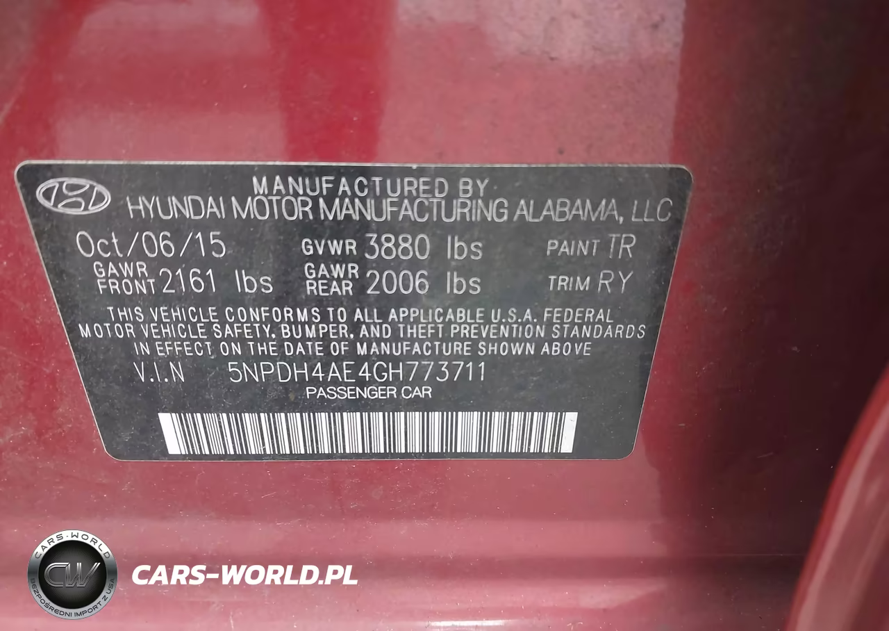 2016 Hyundai Elantra Value Edition VIN:5NPDH4AE4GH773711 - 9