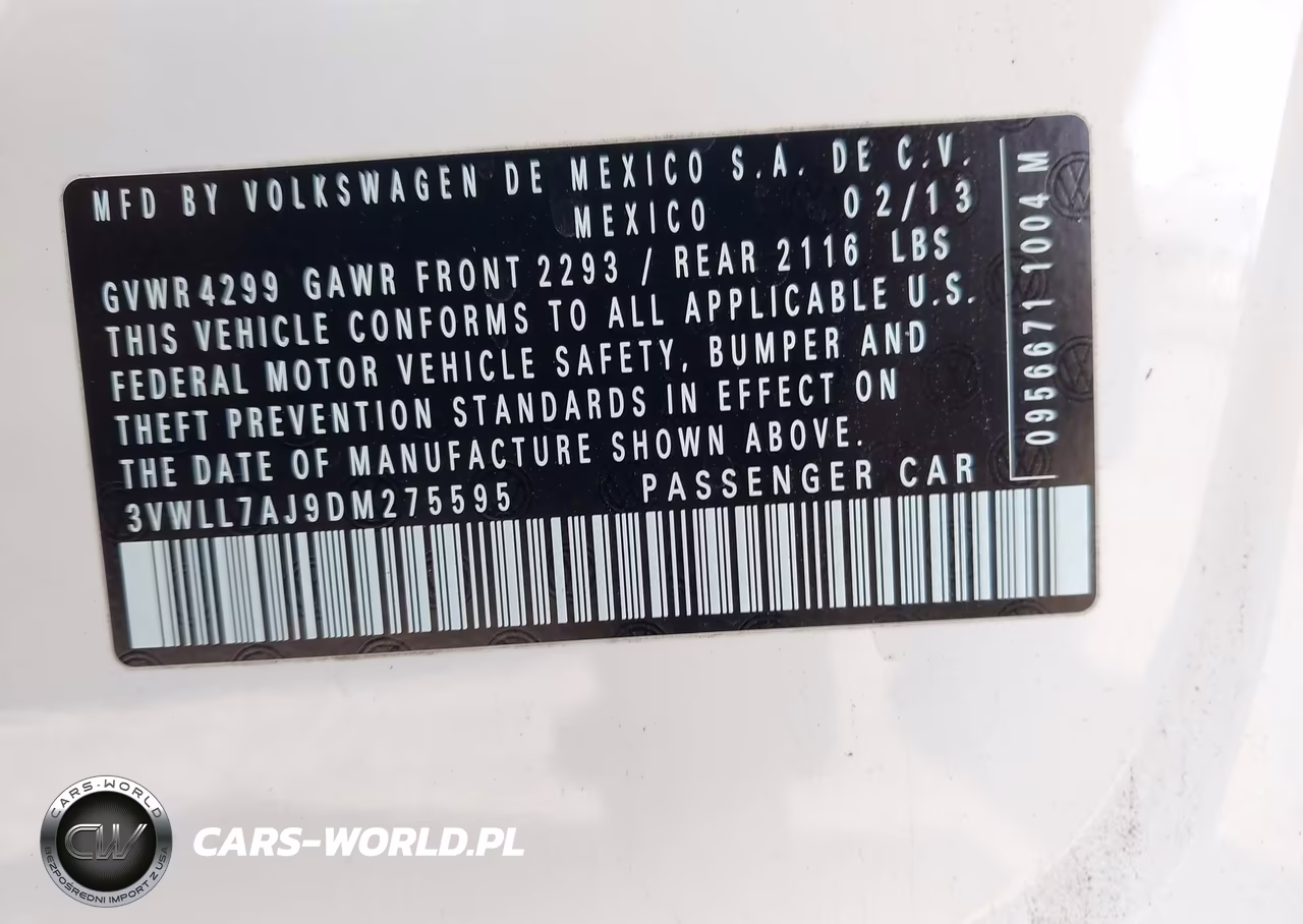2013 Volkswagen Jetta 2.0L Tdi VIN:3VWLL7AJ9DM275595 - 9