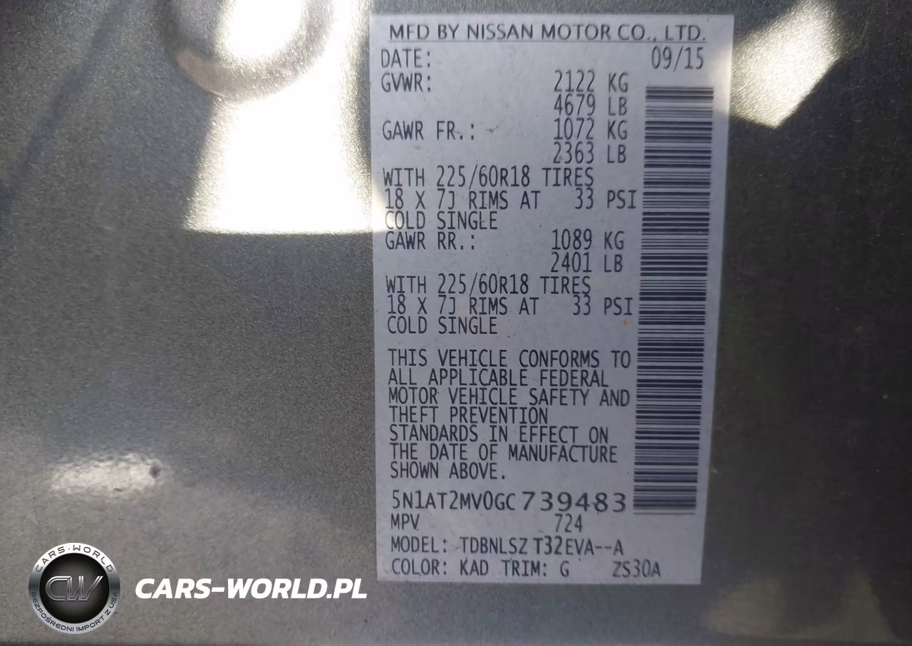 2016 Nissan Rogue Sl VIN:5N1AT2MV0GC739483 - 9
