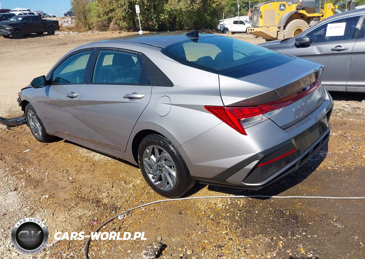 2025 Hyundai Elantra Hybrid Blue VIN:KMHLM4DJXSU170613 - 3