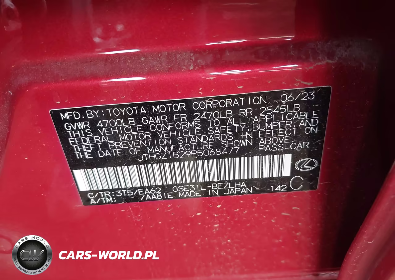 2023 Lexus Is 350 F Sport VIN:JTHGZ1B29P5068477 - 9