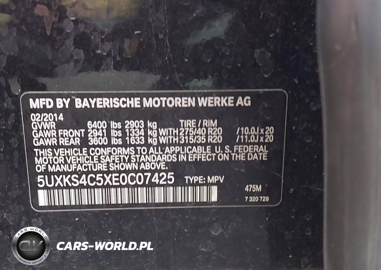 2014 BMW X5 xDrive35D VIN:5UXKS4C5XE0C07425 - 9