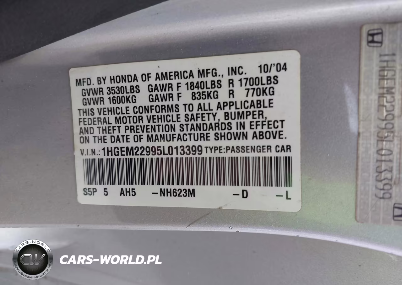 2005 Honda Civic Ex VIN:1HGEM22995L013399 - 9