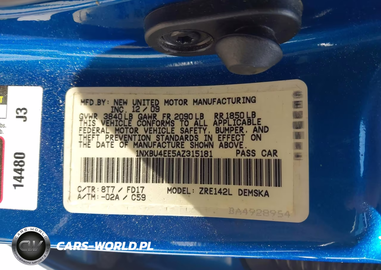 2010 Toyota Corolla S VIN:1NXBU4EE5AZ315181 - 9